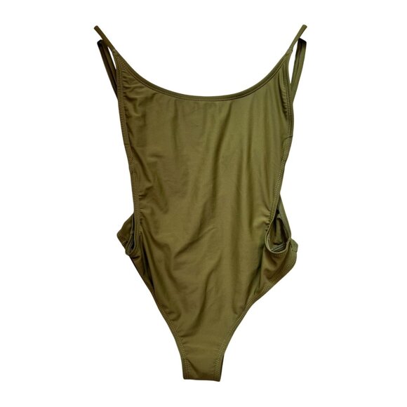 Sunny Co Clothing One Piece Swimsuit Womens Medium Sleeveless Open Back Beach - Picture 1 of 9